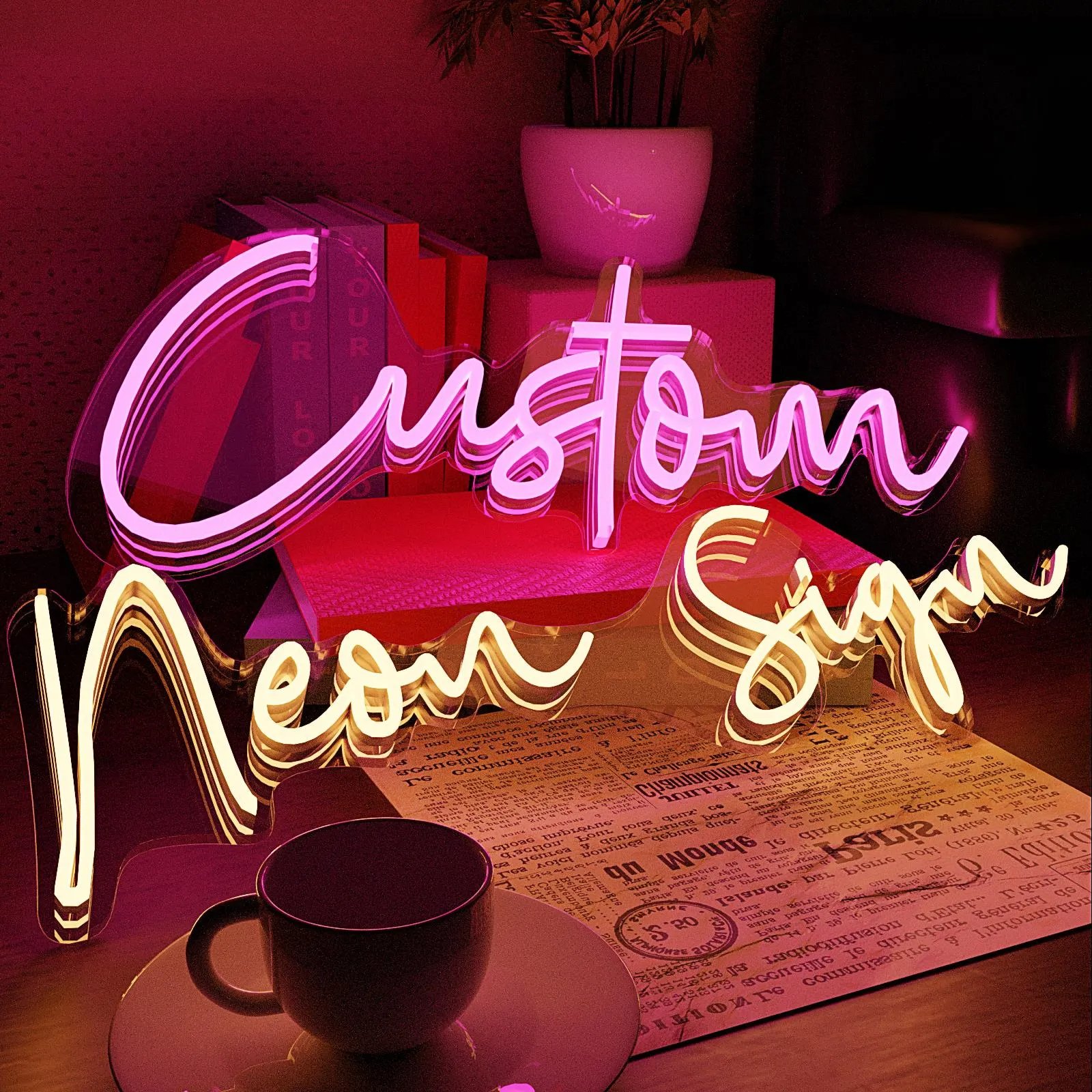 Neon Sign Customizable Personalized Neon Sign for Wedding Birthday Party Gift Bedroom Man Cave Bar Store Business Shop