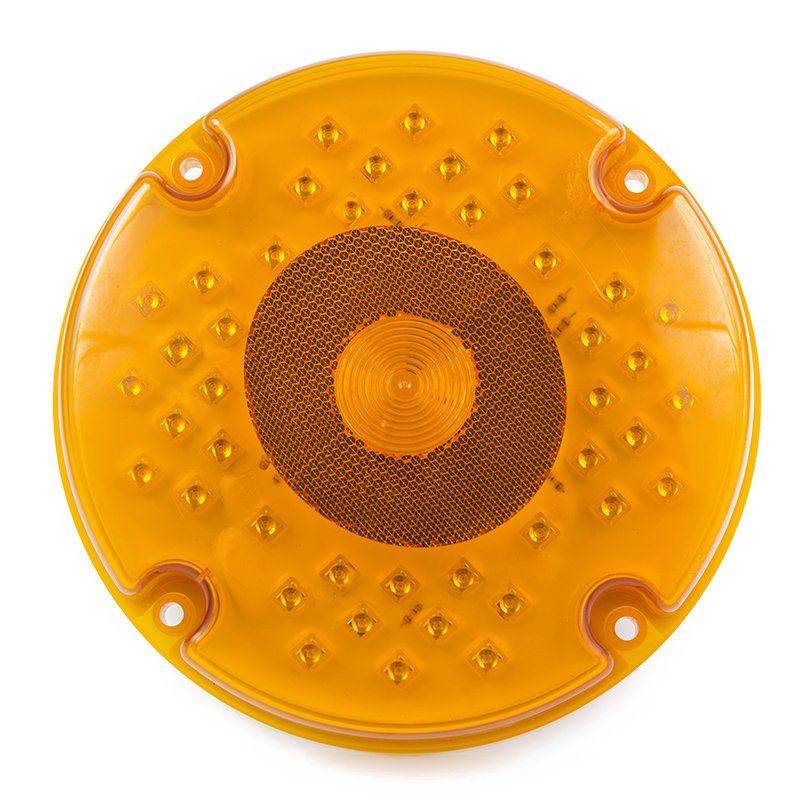 Universal 10-30V 7 Inch Round Red Amber clear Stop Turn Tail Lights 44 Number Led for Truck Trailer Others Car Light Accessories
