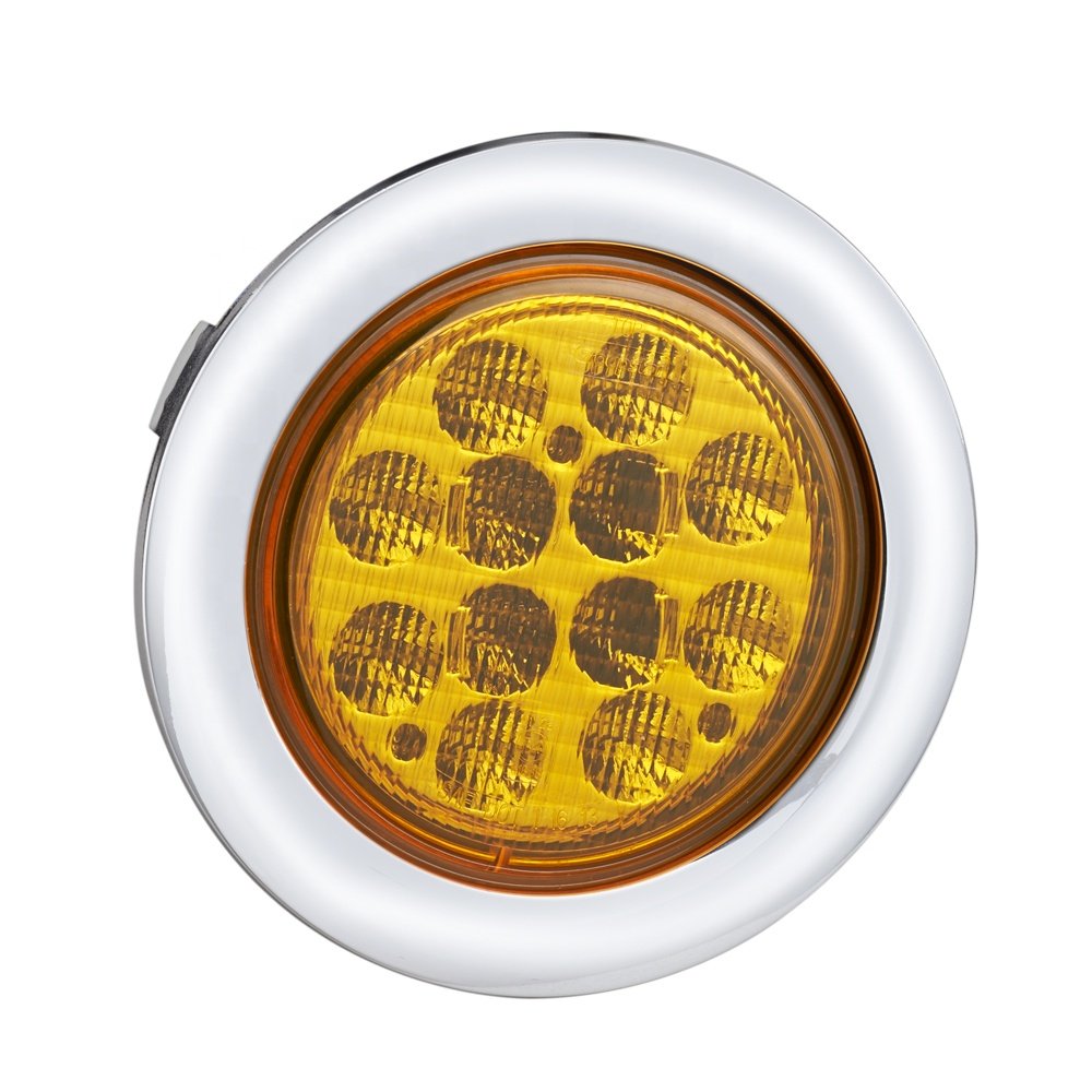 E-MARK DOT Approval 10-30V Waterproof 4inch Round LED Reverse Back up Lights for Truck Trailer Bus Tail Lamp