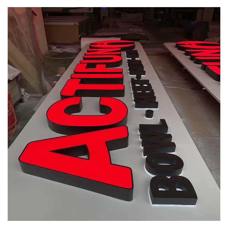 Light Box Letters Outdoor 3D Sign Custom Acrylic Hanging Led Board