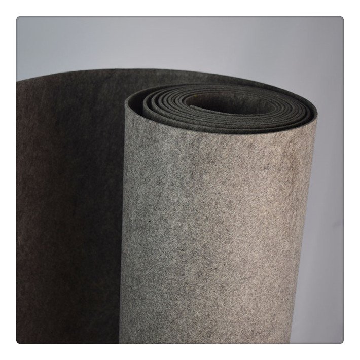 Car Felt Smoke Grey Non Woven Fabric Felt 4 Way Stretch Van Lining Trim Carpet for Van Bus Truck Car
