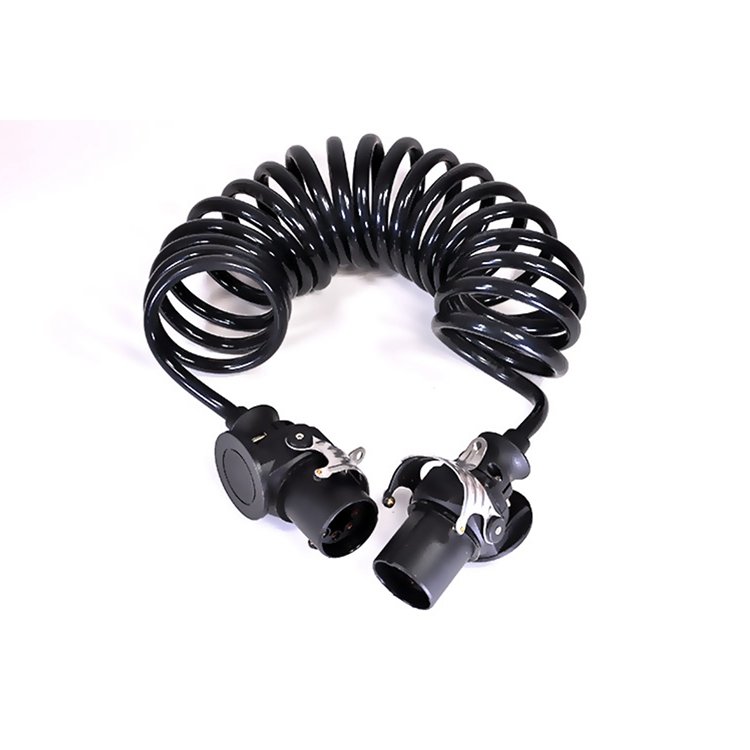 Electrical Wires Rubber Pvc Cable Flexible Copper Electric Cable Trailer Truck Coiled Spiral Power Cable