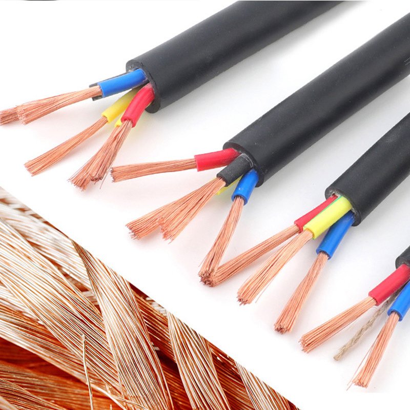 Electrical Wires Rubber Pvc Cable Flexible Copper Electric Cable Trailer Truck Coiled Spiral Power Cable