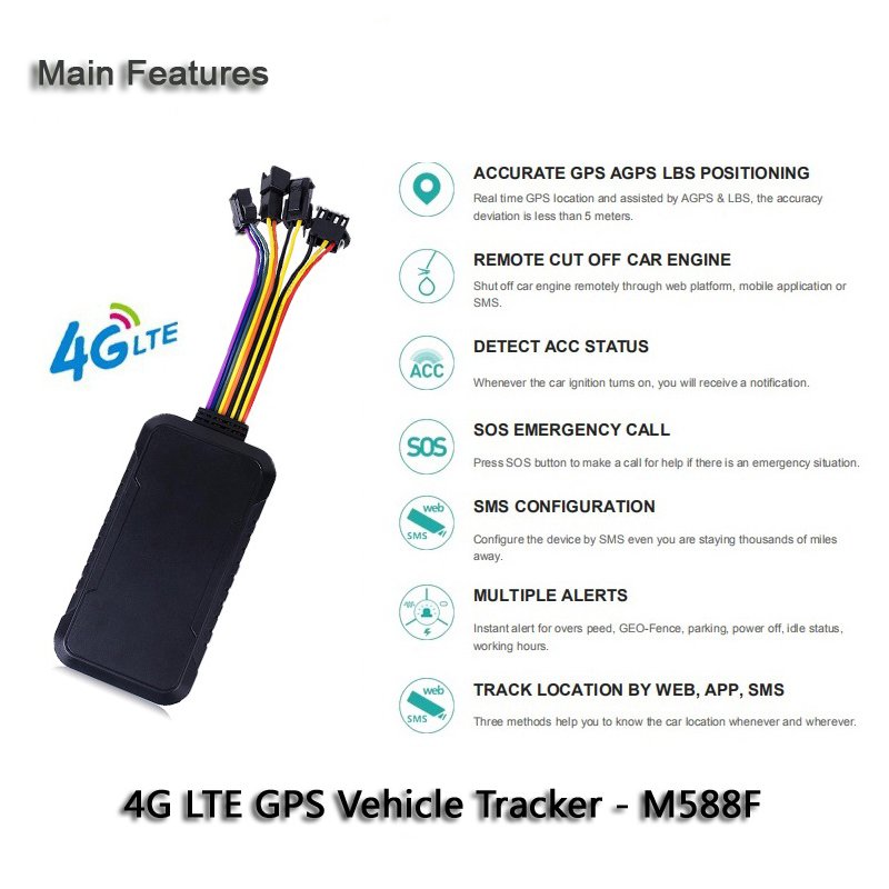 4G Gps Tracking Devices with SOS Button Microphone for Emerge with Track App Monitoring Platform