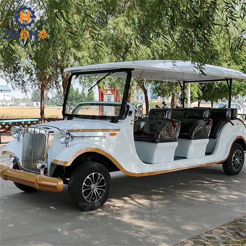 Enclosed Vintage Car Custom Electric Sightseeing Cart Old Retro Golf Car Vehicle for Sale