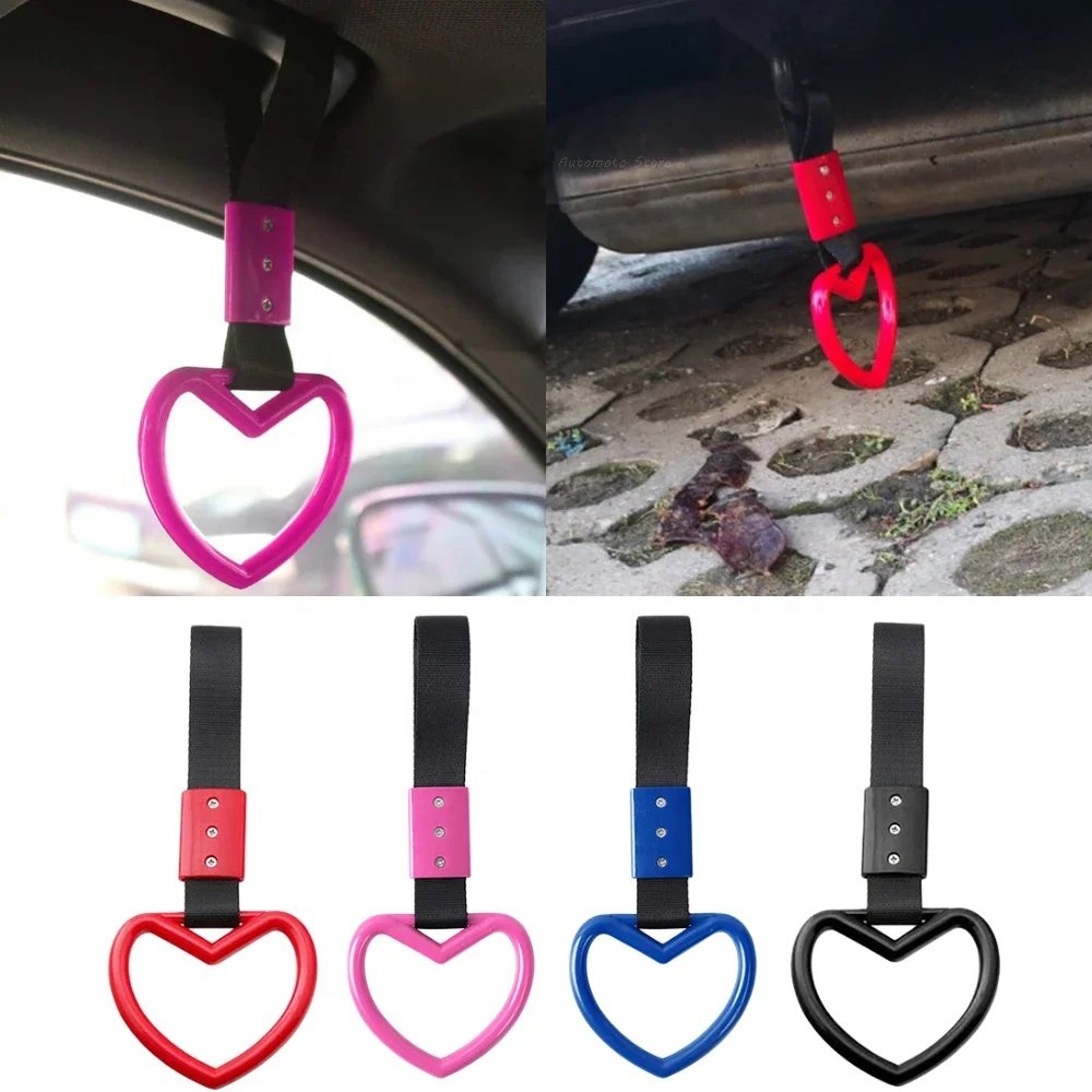 Auto Ring Heart JDM Train Bus Handle Hand Strap Drift Charm Strap Plastic Car Interior Styling Charm Straps Accessories) Tools