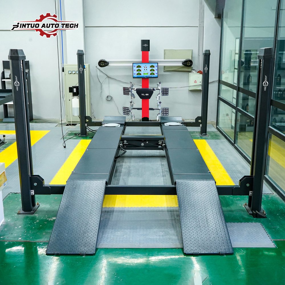 Jintuo Heavy Duty Truck Trailer Bus Wheel Alignment for Sale Big Truck Use 800mp Camera Machines for Aligning Cars