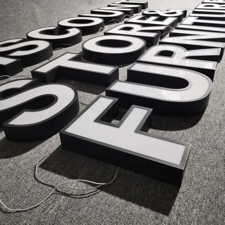 3D Outdoor Shop Advertisement Eye Catching Frontlit Channel Letters China Leading Makers 3d Channel Letter Sign