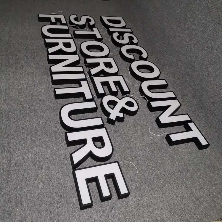 3D Outdoor Shop Advertisement Eye Catching Frontlit Channel Letters China Leading Makers 3d Channel Letter Sign