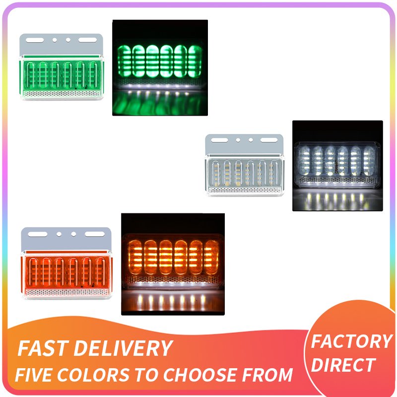 Truck Lighting Side Lamp 24V Bus Tire Lamps LED Refitting Liberation Dongfeng Trailer Direct Selling China Truck Accessories