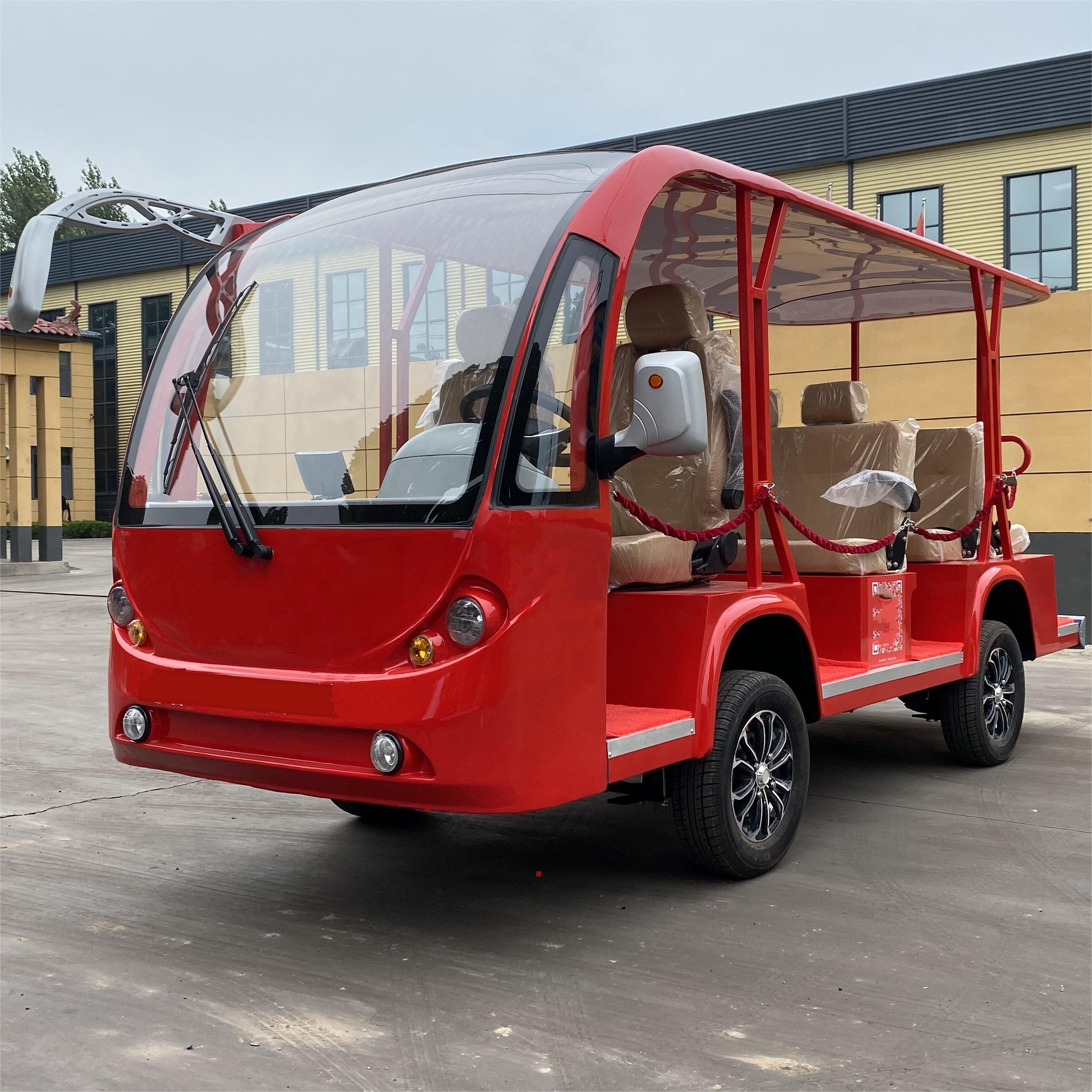 Cheap 11 Seater 11 Passenger Family Use Ac System City Tourist Electric Sightseeing Bus
