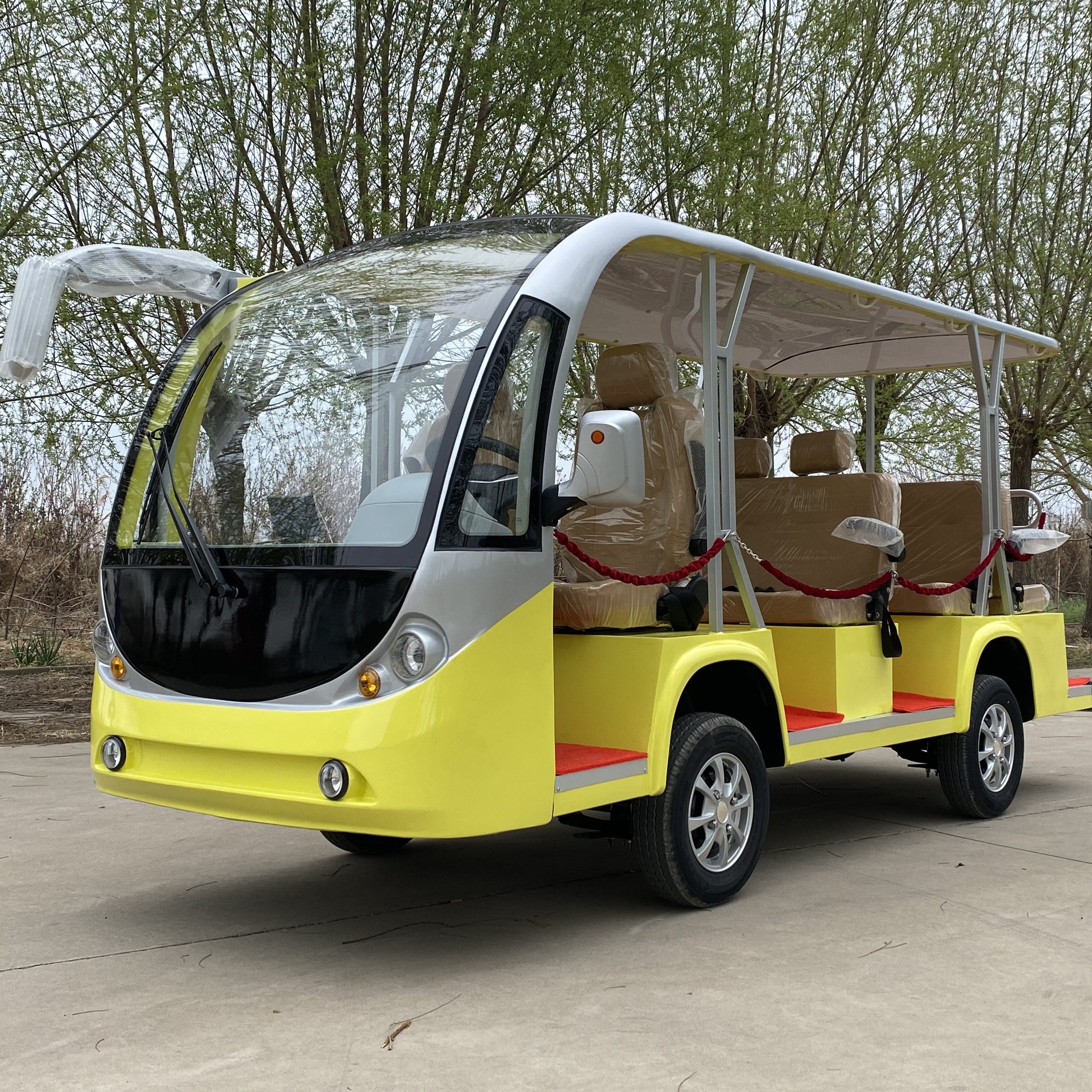 Cheap 11 Seater 11 Passenger Family Use Ac System City Tourist Electric Sightseeing Bus