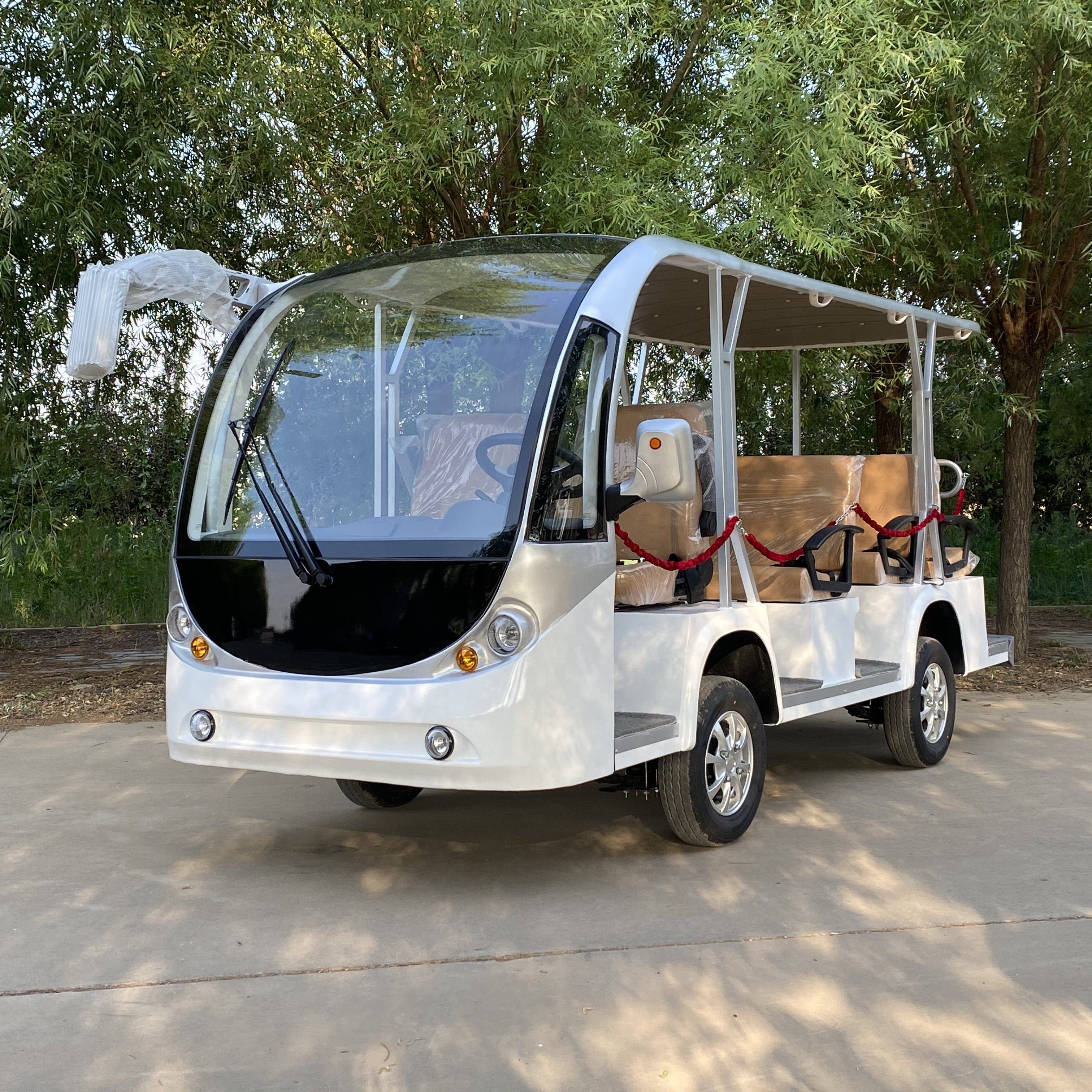 Cheap 11 Seater 11 Passenger Family Use Ac System City Tourist Electric Sightseeing Bus