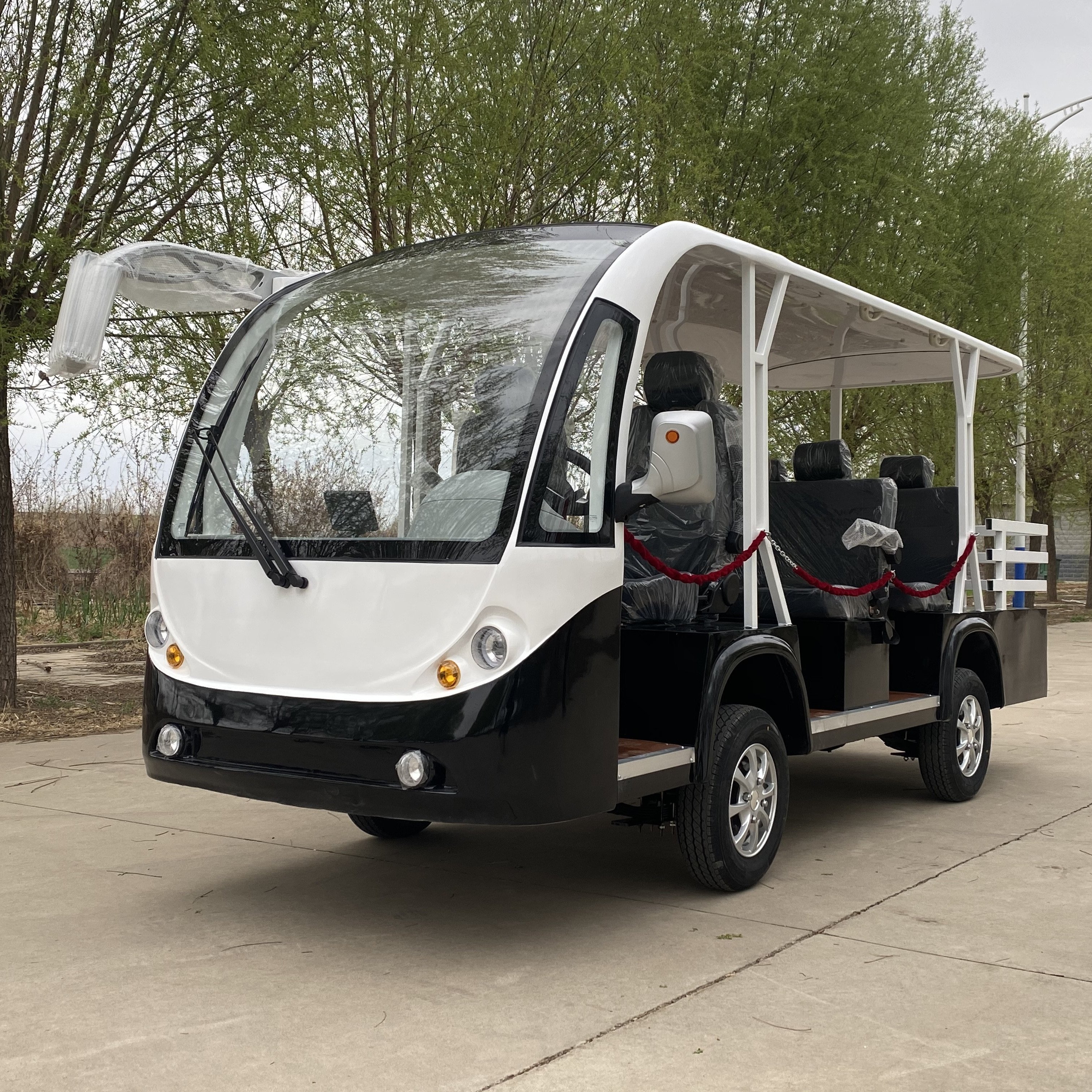 Cheap 11 Seater 11 Passenger Family Use Ac System City Tourist Electric Sightseeing Bus