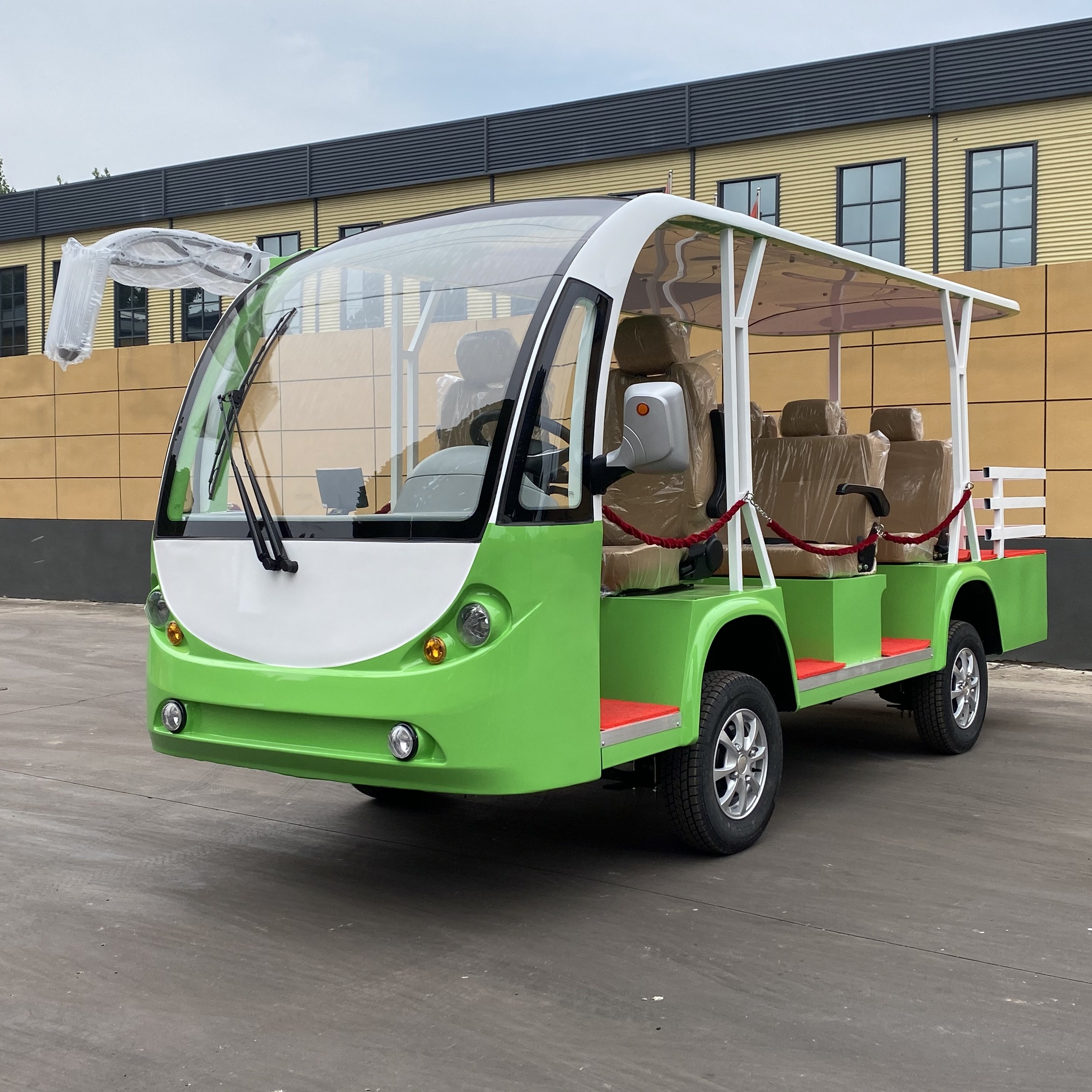 Cheap 11 Seater 11 Passenger Family Use Ac System City Tourist Electric Sightseeing Bus