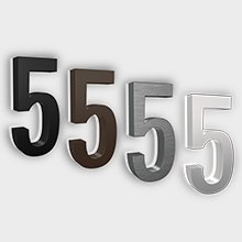 Customized 24V Solar Power House Door Number Sign Metal House Number Stainless Steel Lighted Led House Number