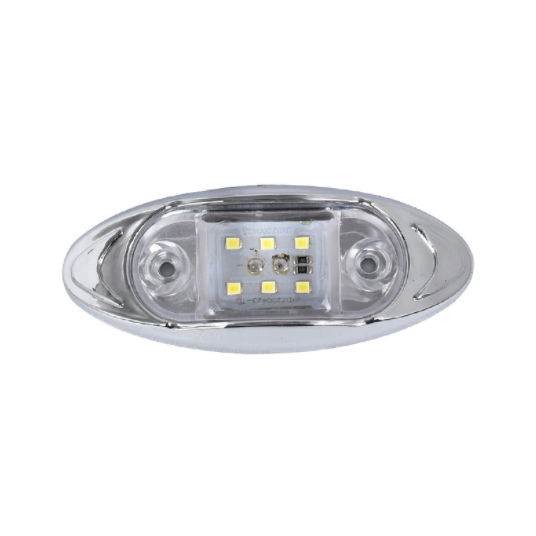 24V Electroplate Led Side Marker Light for Truck Trailer ATV Bus Engineering Vehicle Clearance Lights