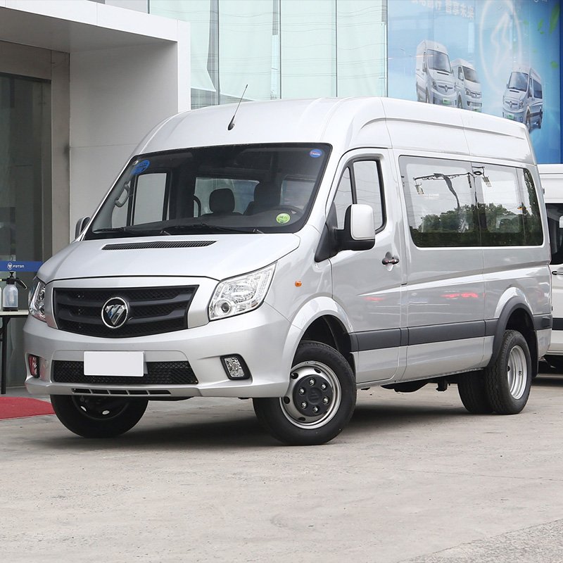 China Foton Brand Cummins Engine 15Seats Diesel Electric Tuano Mini Bus
