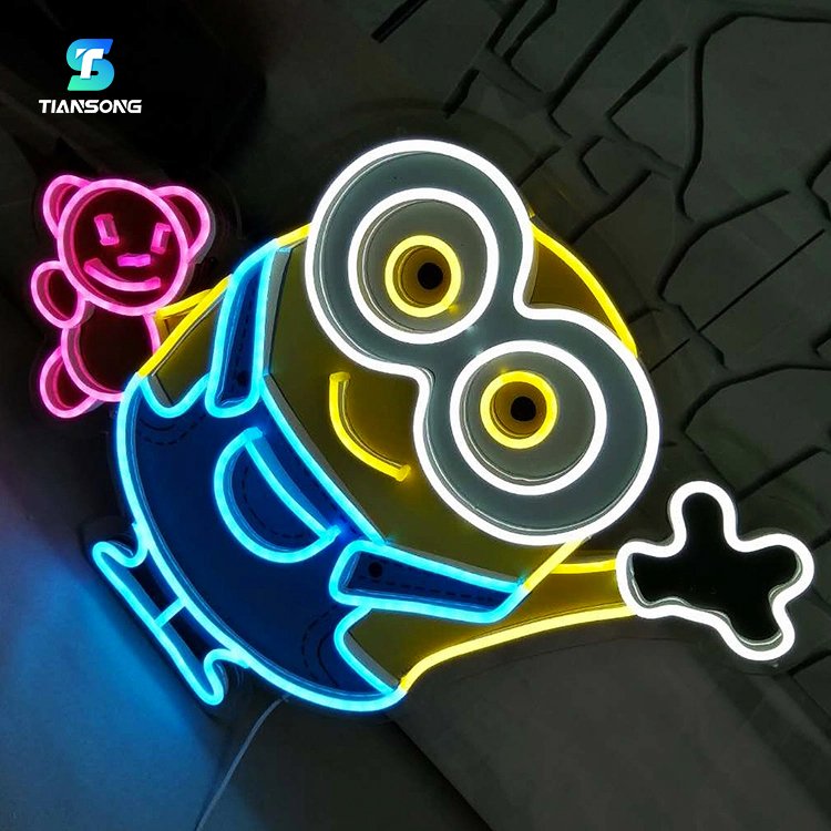 Anime Sponge Bob Patrick Star Neon Sign Custom Led Night Light for Home Party Birthday