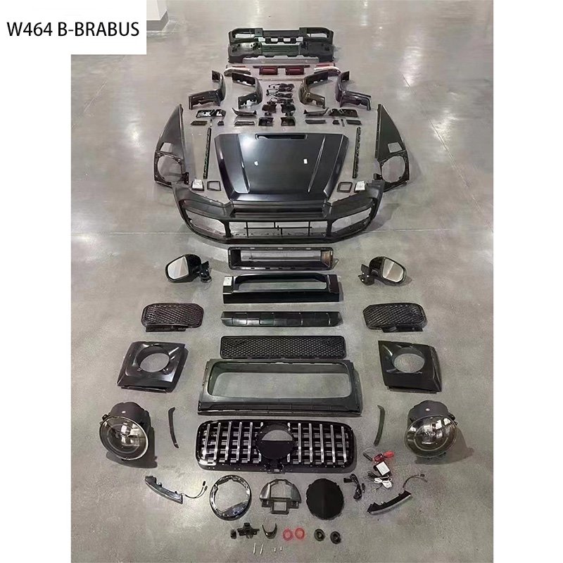 Body Kits for Benz G-Class W463 2004-2018 to W464 B-Bra Bus with Rocket 900 Carbon Fiber Forged Aluminum Alloy Wheels