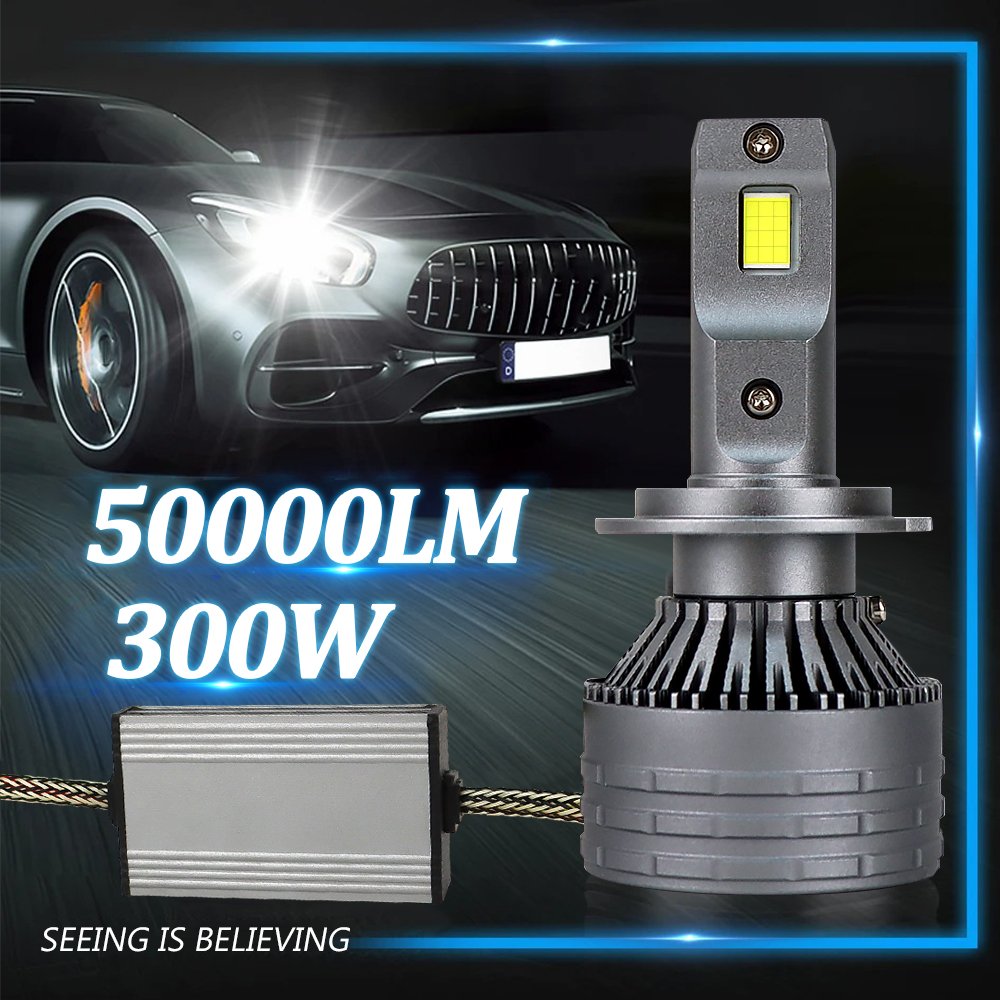 Newest Led Headlight R10 Far H1 H7 H8 H9 H10 H11 9005 9006 880 9012 H4 H13 9004 9007 Bulbs 300W 60000LM Canbus Auto Lamp