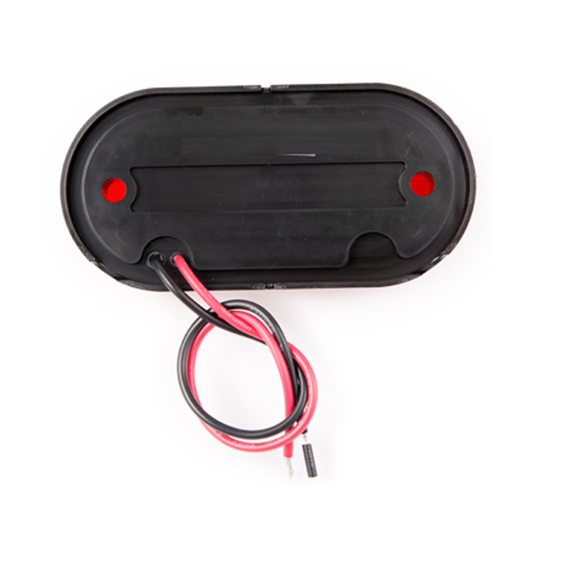 Hot Sale 4 Inch Oval sealed Side Marker Light Wire Connect Red PC Lens 4 Number LED Clearance Light for Truck Trailer School Bus