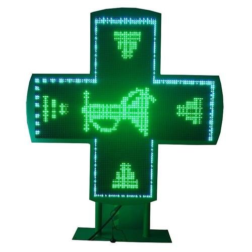 Programmable Outdoor Waterproof P5 Pharmacy LED Signs Cross LED Pharmacy for Church Pharmacy Shop Hospital