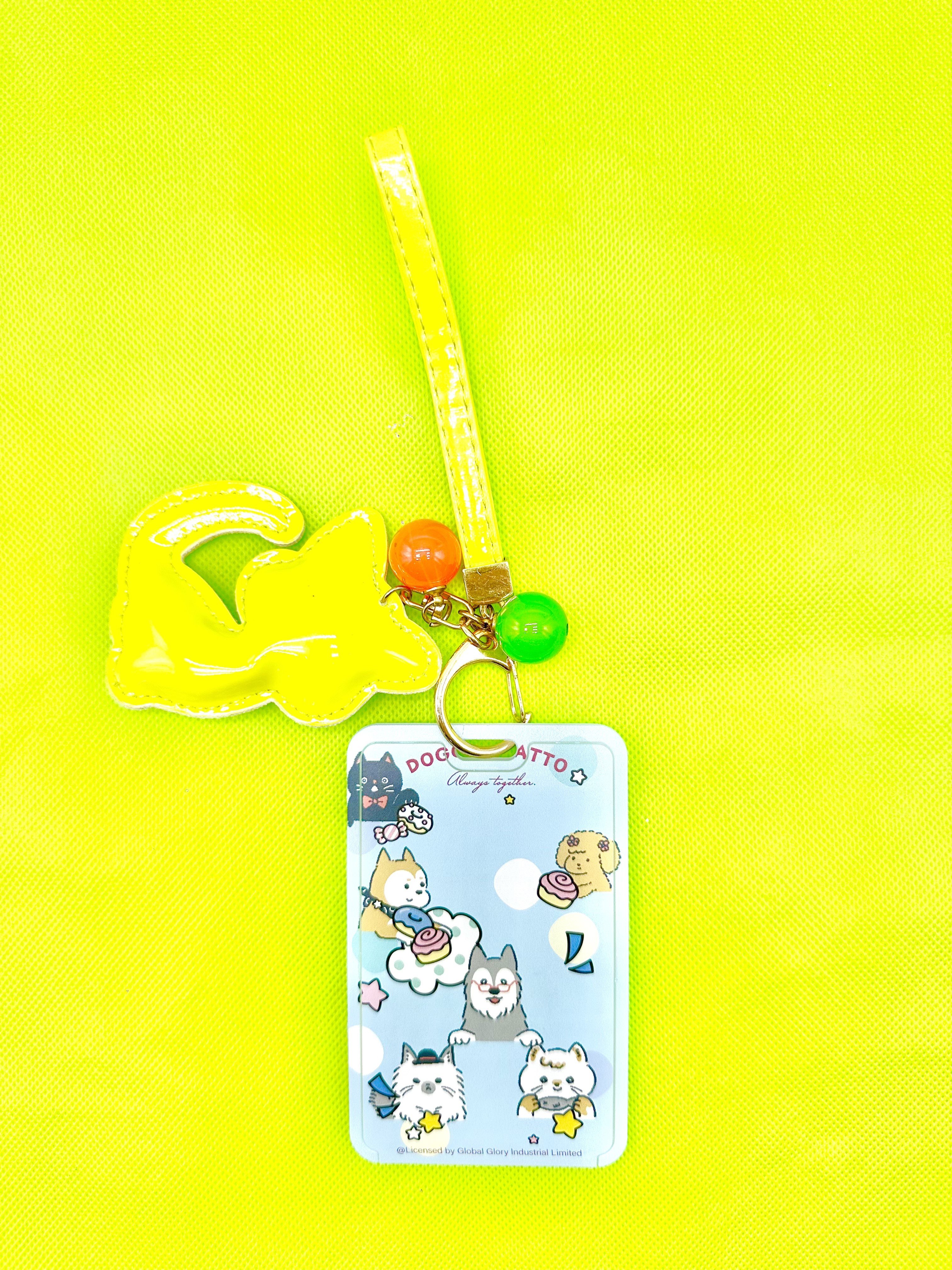Wholesale Cute Cartoon Monster University Scalable Card Holder With Keychain Transparent Student Bus ID Accessories Card Cover