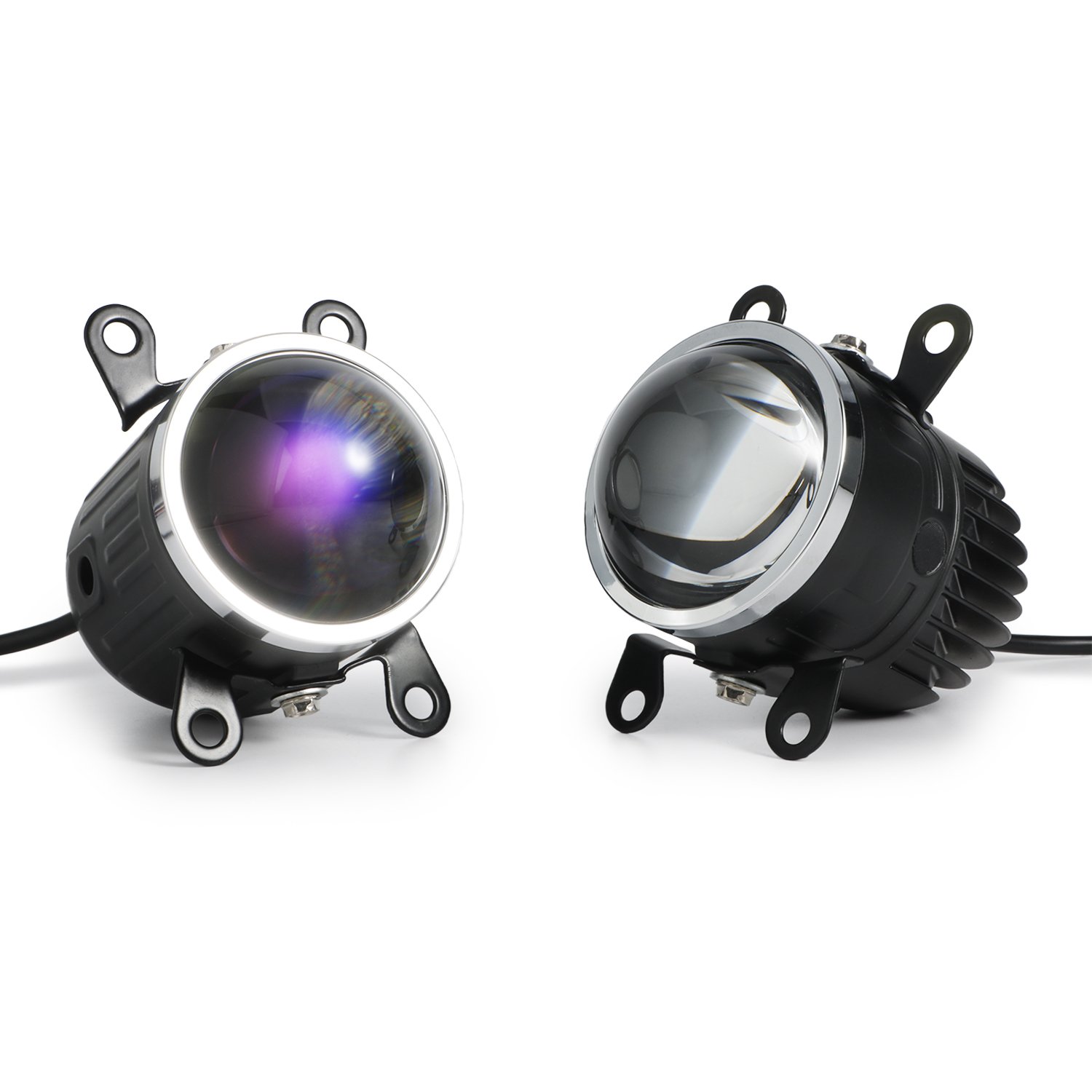 Three Color Fog Lights F20 2.0inch High Quality Lens Led Projector Headlights for Car H11 Led Lights Bulb for Car