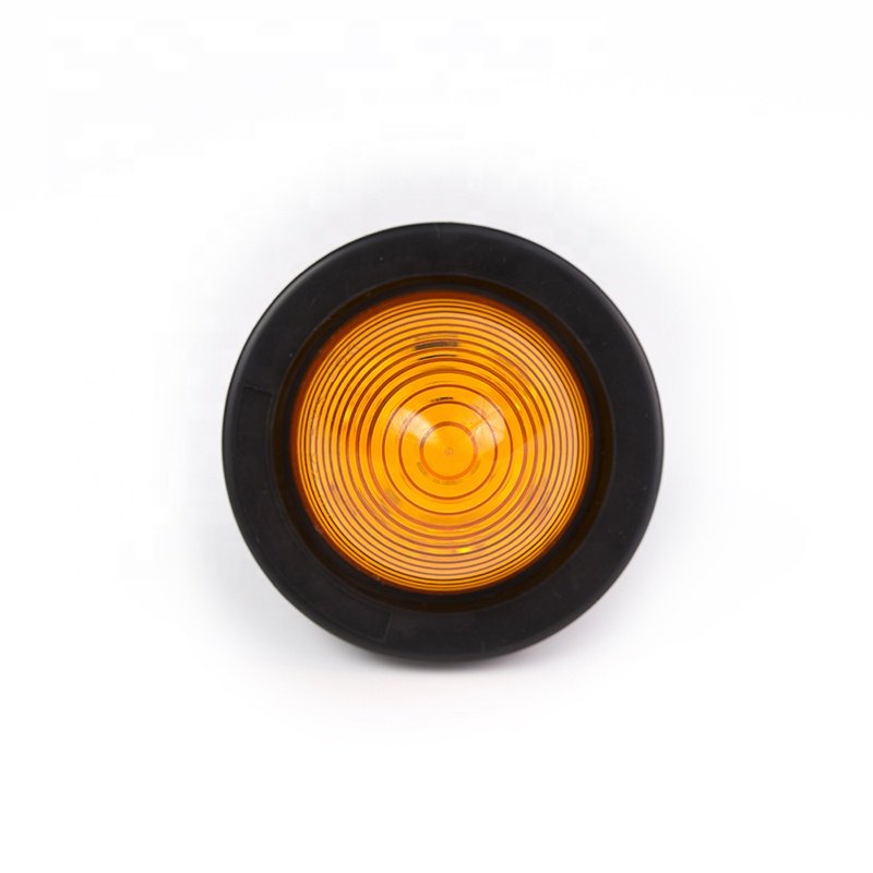 2 Inch Beehive Waterproof Amber LED Truck Trailer Bus Lorry Clearance Lamp Side Marker Lights
