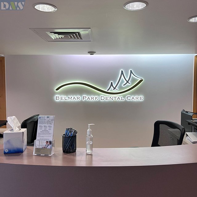 logo Sign Lightwall Mounted Store Front Sign Backlit Led Letter Acrylic Sign Board