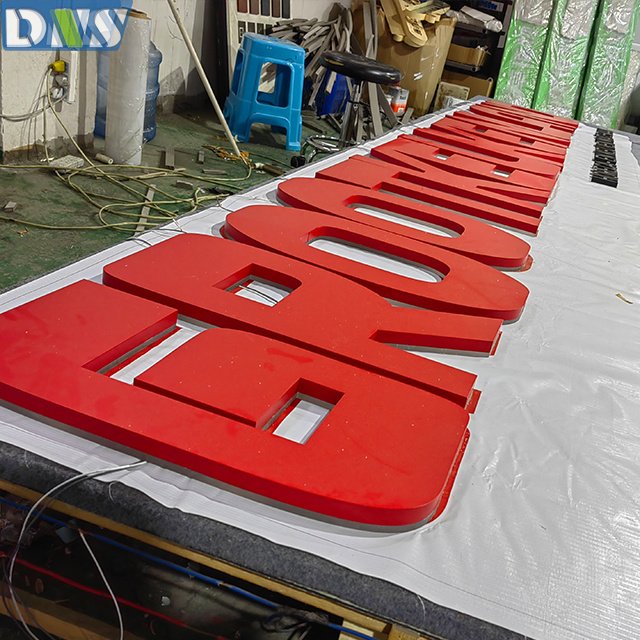 logo Sign Lightwall Mounted Store Front Sign Backlit Led Letter Acrylic Sign Board