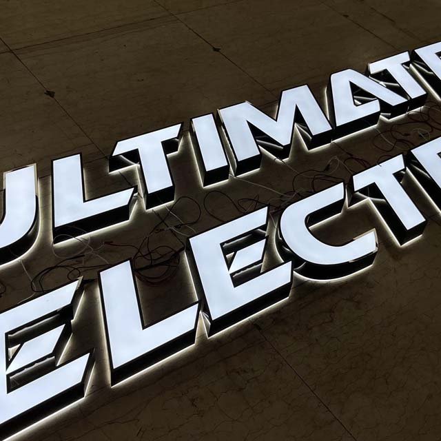 Hot-Selling Customized 3D LED Backlit Letters Outdoor Storefront Business Signage with Advertising & Lighting Features