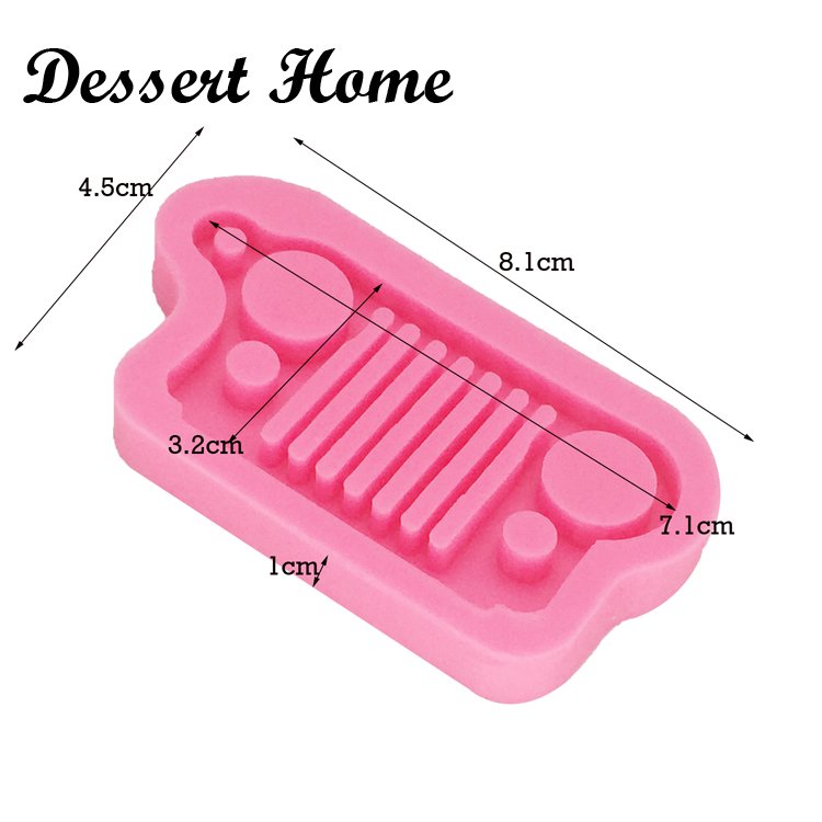 DY0065 Shiny Pickup Truck/Bus/Wheeler Truck/Car Light Grill Stand Silicone Mold Resin Crafting Make Crafts With Epoxy Art