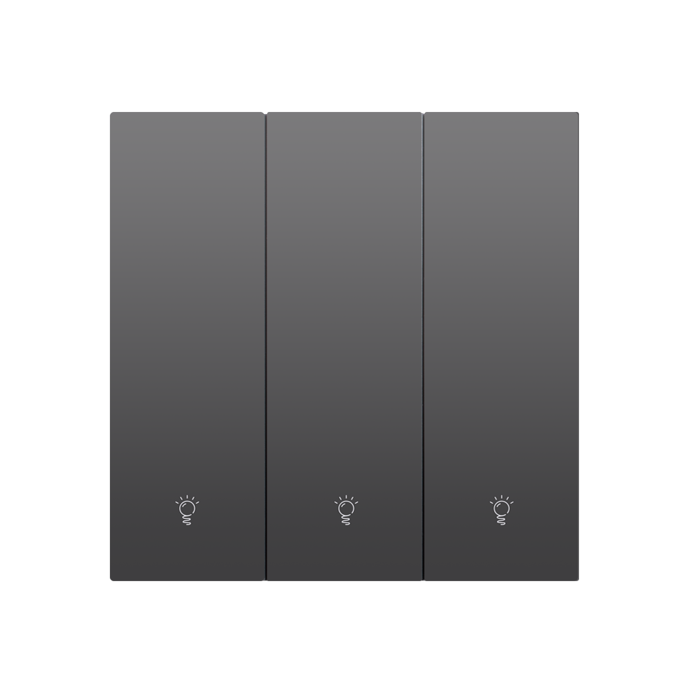 Factory Modern Switch Electrical Sockets Switches UK Standard Electric Accessories for House 3 Gang 1 Way Wall