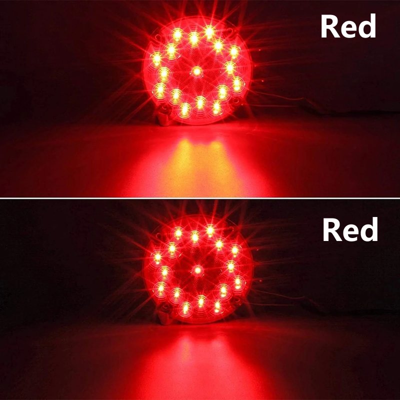 Factory Wholesale 7 Inch Amber Red School Bus LED Rear Signal Lamp Turn Brake Tail Light for Transit Vehicle & Refuse Hauler