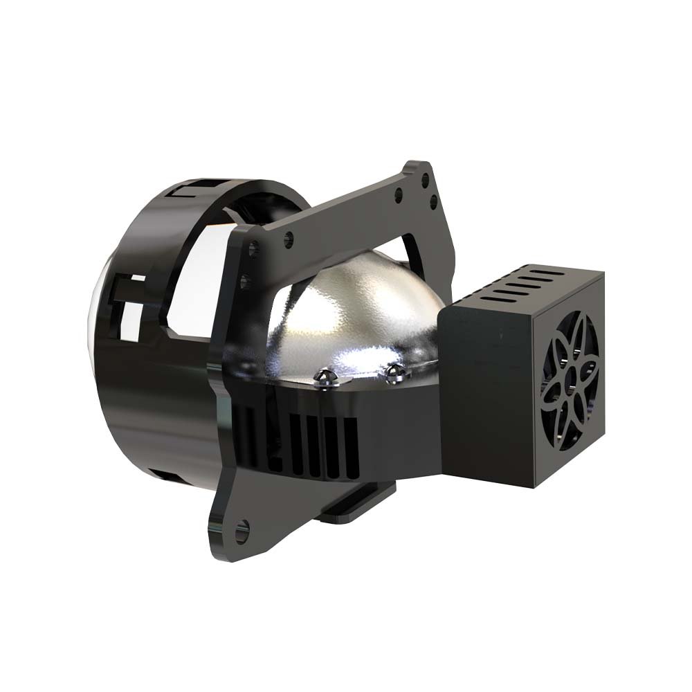 Universal Led Projector RHD LHD 80W 15V 80000LM Double Cup Blue Len Super Bright 3 Inch Bi Led Projector Lens