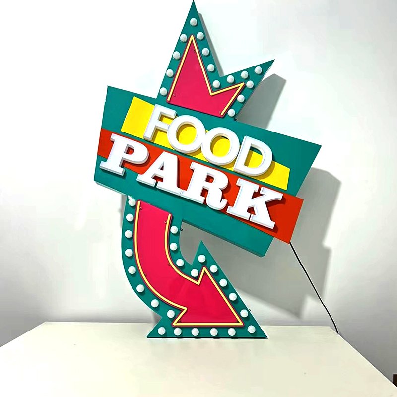 Wholesale Custom 3D Light-Up Letter Neon Signs Old-Style Business Advertising LED Logo Sign Boards Company Use Acrylic LED Light