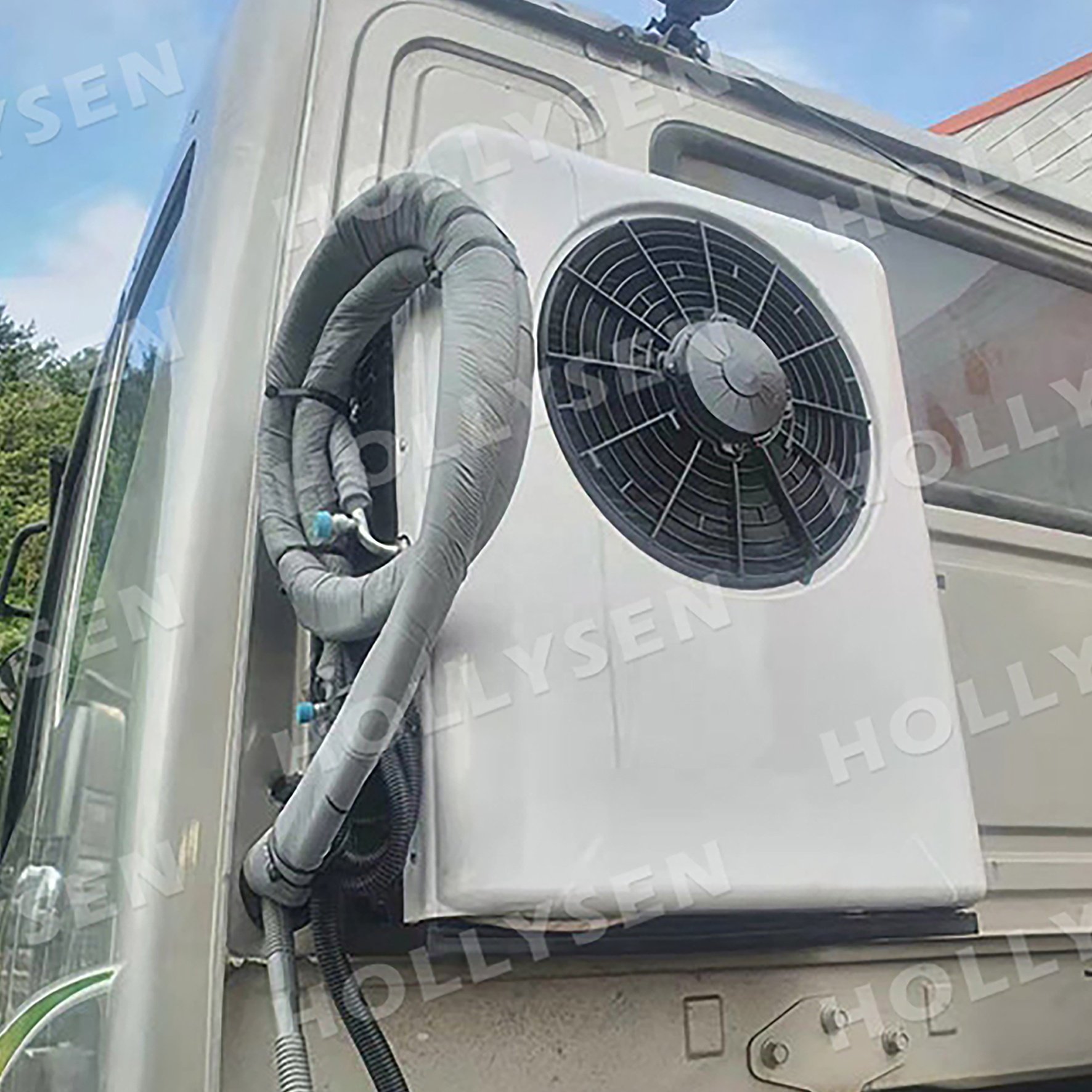12V Compressor Truck Parking Air Conditioner Unit R134A Split Caravan & Camper Van Cabin for Bus & 24V Air Conditioner Systems