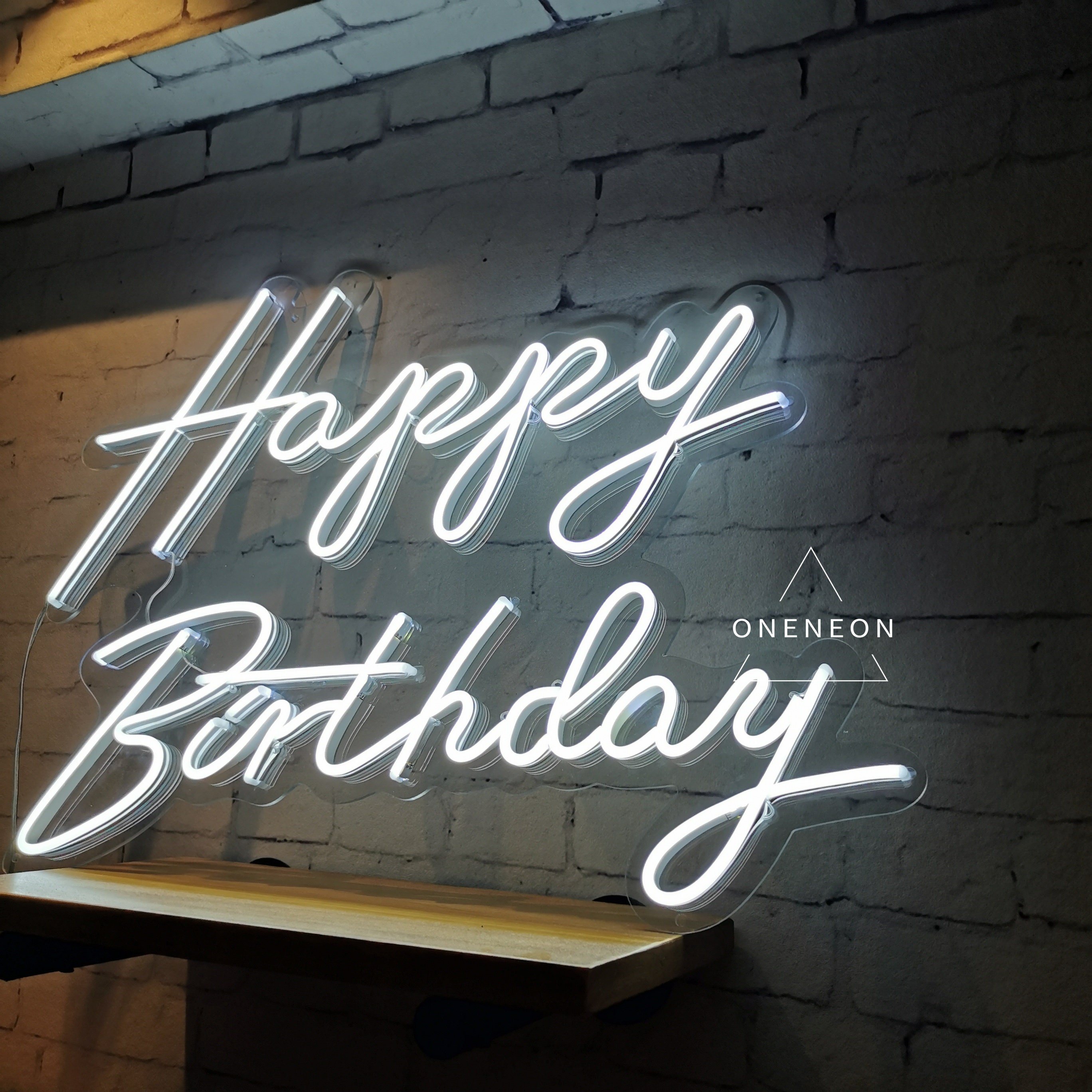 Happy Birthday Neon Sign Custom Party Neon Sign Acrylic Flex Led Custom LED Light Yard Decor Sign