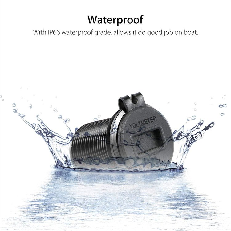 Original Factory Standard Car Adapter Dual QC3.0 USB Ports Fast Car Charger with Led Digital Voltmeter