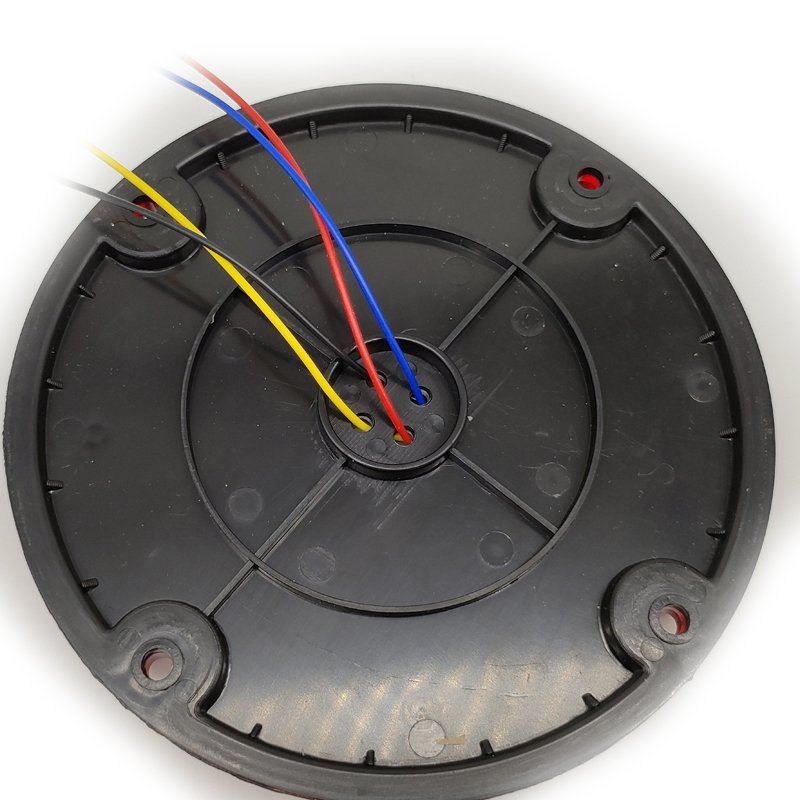 2024 Trend Strobe Red Amber 7 Inch School Bus Transit Vehicle LED Round Flash Turn Tail Stop Lamp Rear Brake Light with DRL Ring