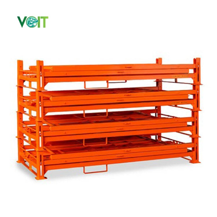 Heavy Duty Storage Metal Customised 3 Layer Foldable Truck Tyre Racks
