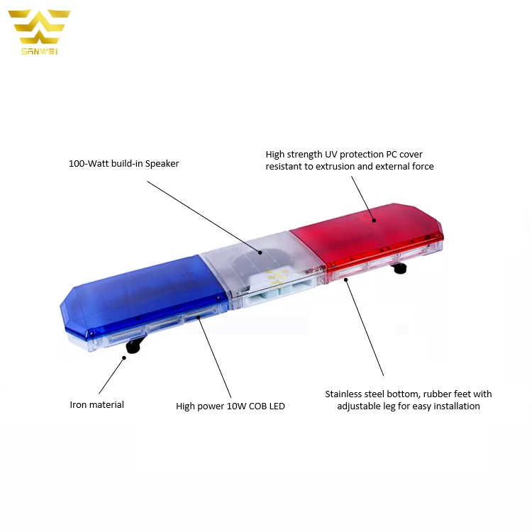 Car Lighting Manufacture 12V 24V Car Roof Flashing Ultra-thin Emergency Red and Blue Ambulance Warning Lights for Work