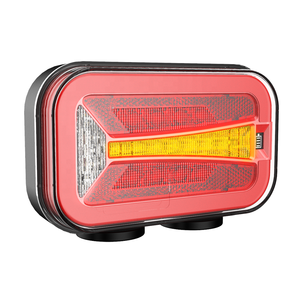 Wireless Magnetic LED Tail Light Kits for Truck Remote Controller Stop Turn License Plate Light Position Rear