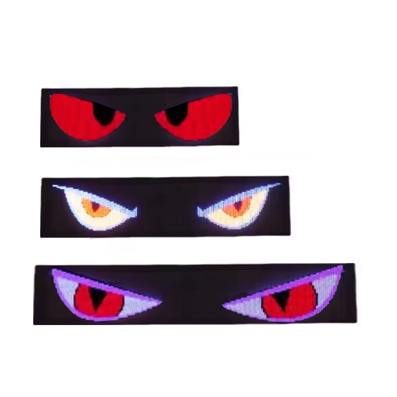 Led Devil Eyes for Truck with App USB Windshield Flexible Display Car Truck Dynamic Devil Eye Type Leds Lights for Night Driving