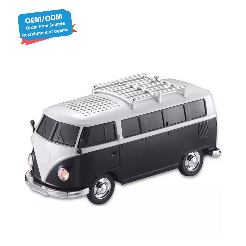 Music Player Bus Car Smart Design Blue Tooth Sound Box Wireless Desktop Party Portable Car Wireless Speaker With Radio