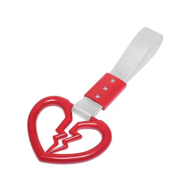 JDM Train Bus Handle Hand Strap 1pcs Tsurikawa Ring Heart Styling Drift Charm Strap Drift Auto Accessories Car Strap