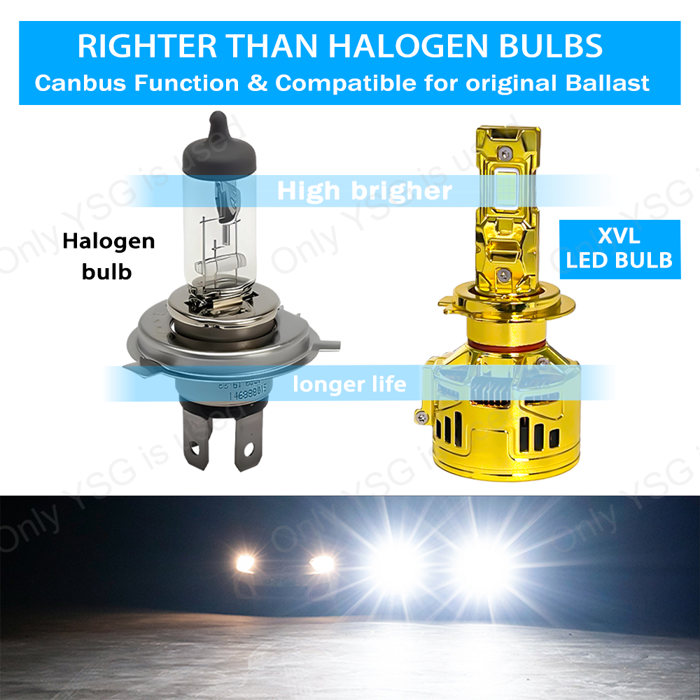 A18 240W 50000LM Led Light H4 H11 Double Copper Tubes H8 H7 LED Bulb 9005 9006 Car Auto H7 Led 12V H4 LED Car Headlights Bulb