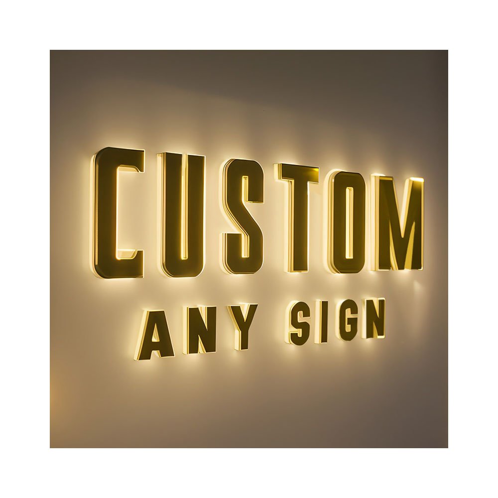 3D Backlit Outdoor Letter Signage Signboard logo Led Custom Channel Signs for Business Sign 3d Led Sign Board Outdoor
